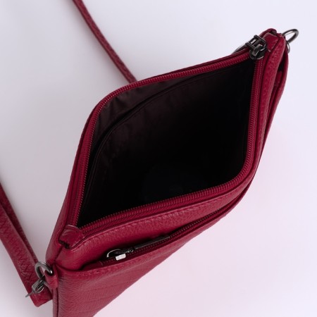 Women's bag, 24*6*14, depth on the valve, regure is a belt, red-6