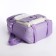 School set. A backpack with a zipper, a chover, bag, pencil case, a bag for coins, lilac color