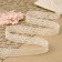 Knitted lace, 28 mm × 10 ± 1 m, beige color