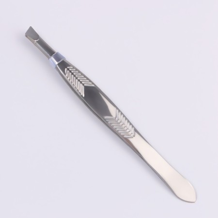 Pinzet beast, narrow, 9 cm, silver color-3