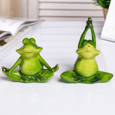 Souvenir Polystone Lak "Frog Yog" MIX 15x12.5x5.5 cm
