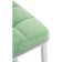 Stool Bar loft Metal/velor, white/green 35x35x65 cm