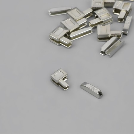 Lower limiter for lightning, with a nest, metal, No. 5, 10 pcs, Nickel color-1