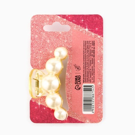 Hair crab pearl "You are beautiful", 5.7 x 2.5 cm-5