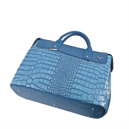Road bag (B2783-03111) Artificial leather, blue, 1x730x43 cm-1