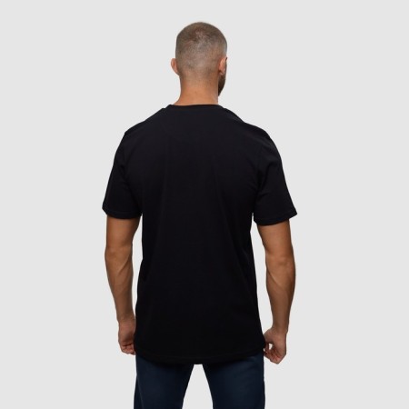 T -shirt male, black color/print mix, size m-4