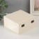 Casket Wood for painting "Square" Castle buckle 16x16x8 cm