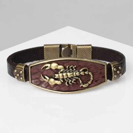 Unisex "Atlant" Scorpio, brown with black gold, 22 cm