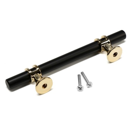 Cappio bracket handle, m/o 96 mm, d = 12 mm, plastic, gold/black color-4