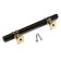 Cappio bracket handle, m/o 96 mm, d = 12 mm, plastic, gold/black color
