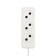 Extension cord 3 nests, 7m, 2x0.75mm², b/s, white rexant