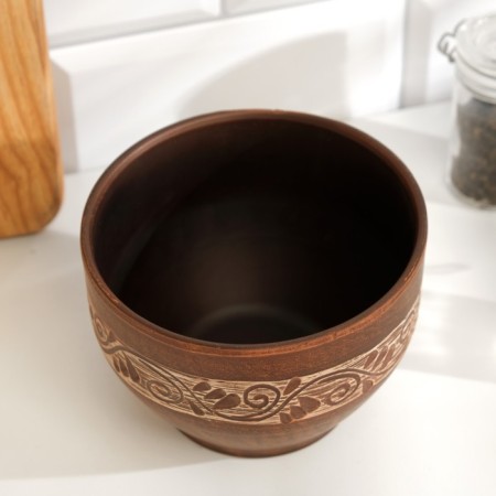 Angob salad bowl, 0.85 l. 10 x 13 x 13 cm-1