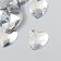 Decor for creativity Plastic "Rhubates heart. Transparent" set of 30 pcs 2.5x2.5 cm