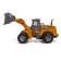The inertial “loader” tractor, light effects, mobile parts, yellow color
