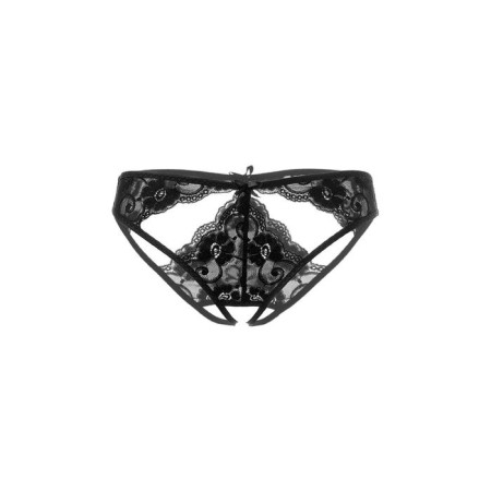 Erolanta lace panties with openwork cuts, black, size 50-52-7