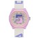 Watch of wrist D-4.6 cm, waterproof, silicone strap, pink dial