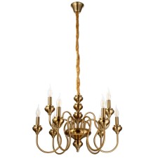 Treishi chandelier 9x40W E14 Brass 65x65x40 cm Bayerlux