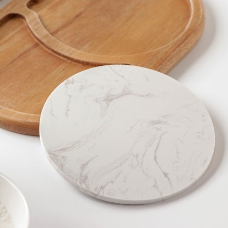 Set for supplying cheese "Marble", 2 knives, board, 24.5 × 16 × 1.5 cm, acacia-2