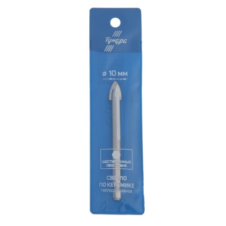 Ceramic drill carbide tundra, hexagonal shank, 10 mm-1