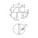 DS-0002-nis door limiter DS-0002-nis, Mat. Nickel, round