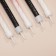 Candles for the cake "Spiral", 6 pcs, black and white gradient with red