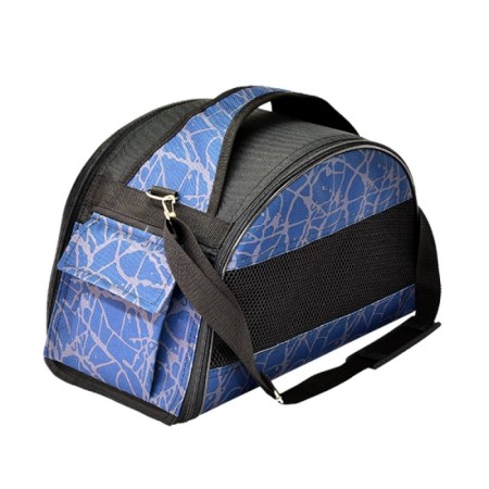 Bag-carrier zoonik Medium semicircular with pockets, 40 x 21 x 25 cm, mix of flowers