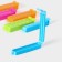Clamps for packages of a share, 7.5 cm, 10 pcs, color mix