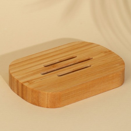 Soap "Soap", round, made of wood, bamboo-4