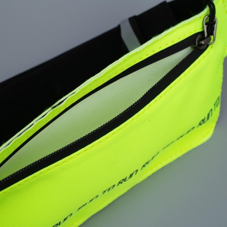 Run to run waist bag on the zipper, yellow color-2