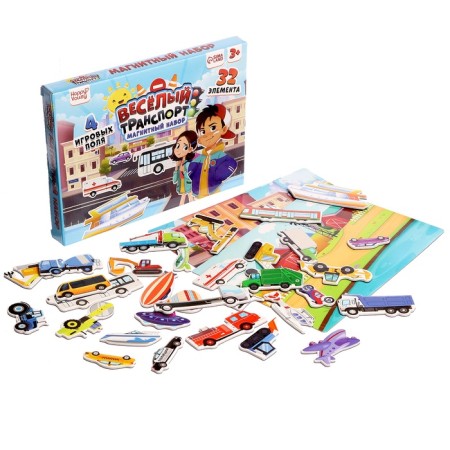 Magnetic set "Funny transport"-9