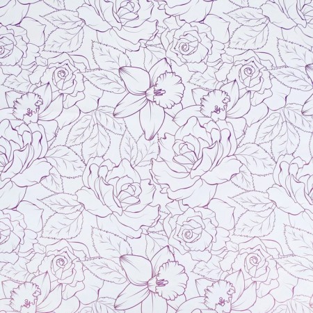 Glossy packaging paper "Magnolia", bilateral, 70 x 100 cm-3