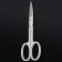Manicure scissors "Premium", bent, wide, 9 cm, on the blist, silver color