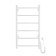 Electric towel Domoterm 109-6, 400x800 mm, right, white matte