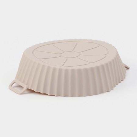 Baking form in the Airgril of the Dolyan, silicone, d = 20 cm, beige color-3