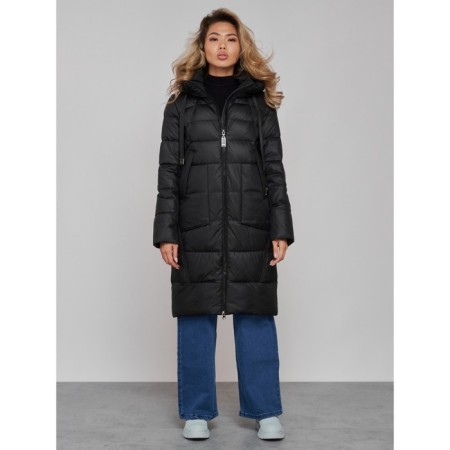 Coat insulated winter female, size 50, black color
