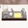Set of desktop stationery 5V1 with clock