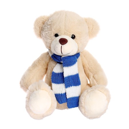 Soft toy "Mishutka in a scarf", Mix color-1