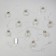 Garland “thread” 3 m with nozzles “bumps of cones”, ip20, transparent thread, 80 LED, glow blue, 8 modes, 220 V