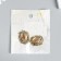 Decor for creativity Metal "Rhubes in the leaves" Caramel 3x2.3 cm