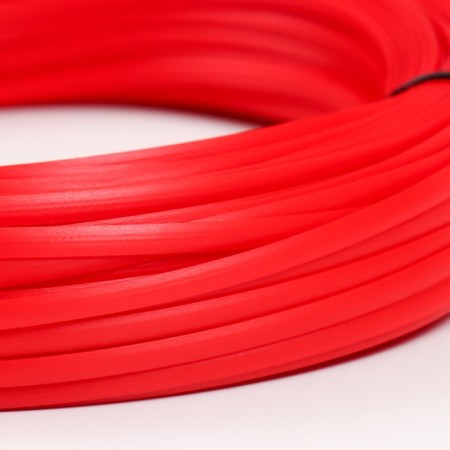 Artificial rattan 6 mm 100 m wave (red)-2
