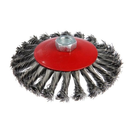 Metal brush for Ushm scrap, twisted wire, "plate", M14, 125 mm
