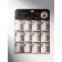 Piercing in the nose "Strazinka" on the magnet, d = 3mm, set 12pcs, color mix in silver