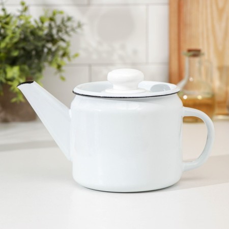 Kettle, 1 l, without decolleys, induction, white color