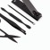 Manicure set, 12 items, in a case, black