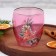 A glass with double walls "Pink Tale", 300 ml