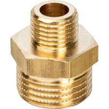 Ниппель переходной STOUT SFT-0003-001214, 1/2" x 1/4", наружная/наружная резьба