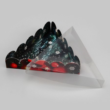 Box for cookies, confectionery packaging, "Fairytale New Year!", 18 x 18 x 4 cm, New Year-3