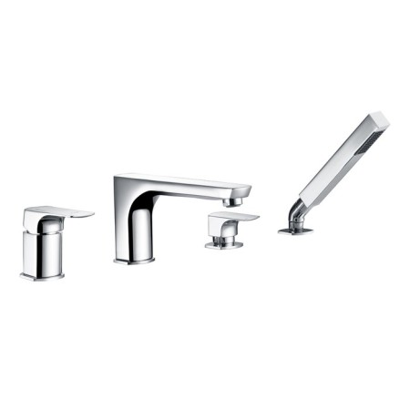Wasserkraft Salm 2755 bath mixer, single -leaf, on board, watering can, pour 232 mm, chrome 757786