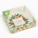 Makarun box “Happy New Year”, tangerines, 12 x 12 x 3 cm, New Year