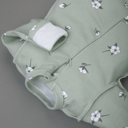Kinderlitto Slavic Combine Slip “Soft Cotton”, on a zipper, height 56-62 cm, 3 pcs-3